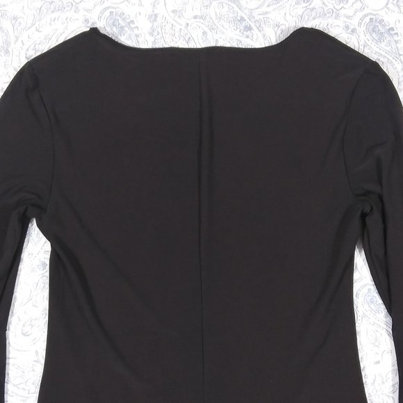 Catherine Malandrino Black Dress w/ Flared Sleeves - Picture 6 of 13